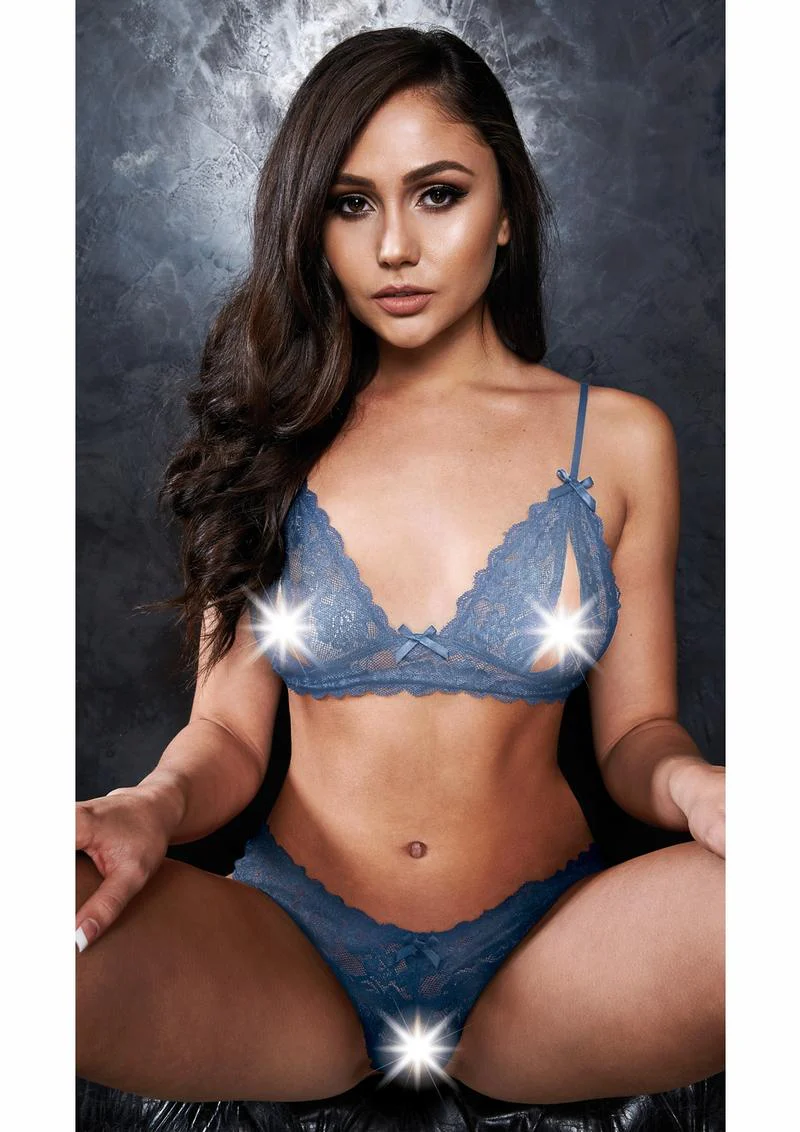 2 Pc Peek-A-Book Bra and G-String - Image 10