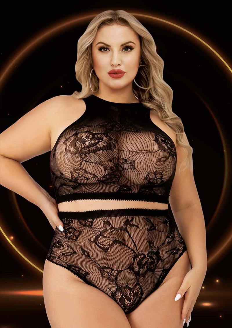 2pc Crop Top and High Waisted Hot Pant - Image 4