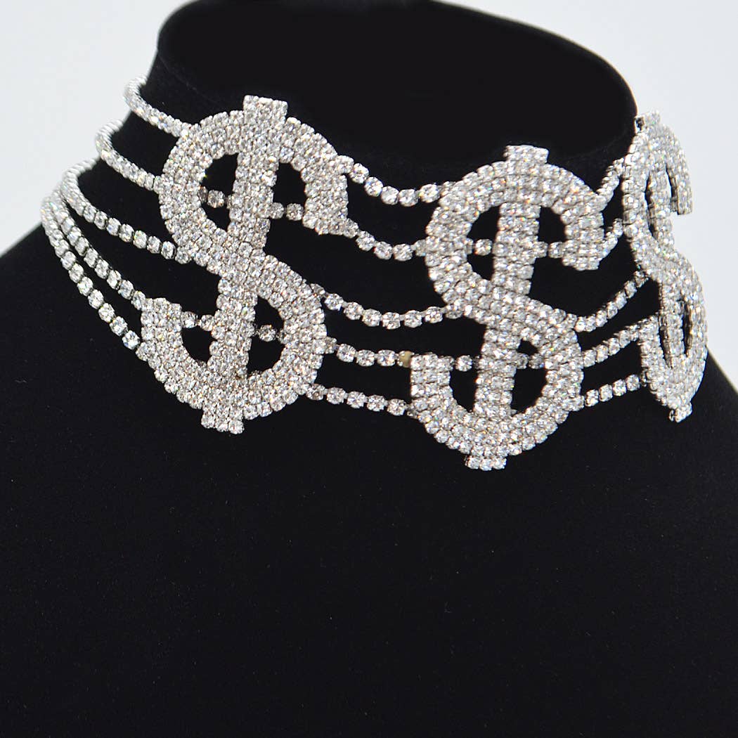 3AM BY H&D ACCESSORIES - Dollar Sign Choker - Image 2