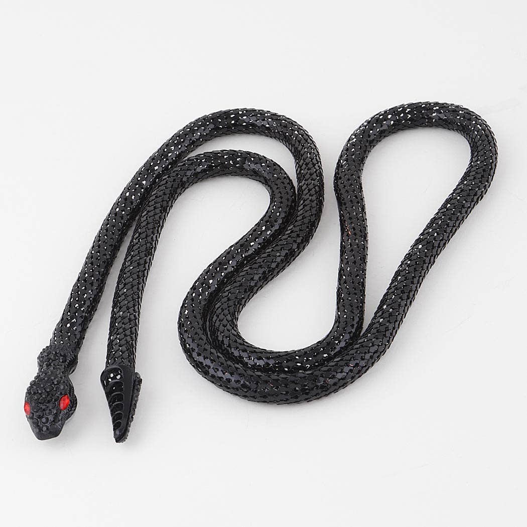 3AM BY H&D ACCESSORIES - Jeweled Snake Coil Necklace - Image 3