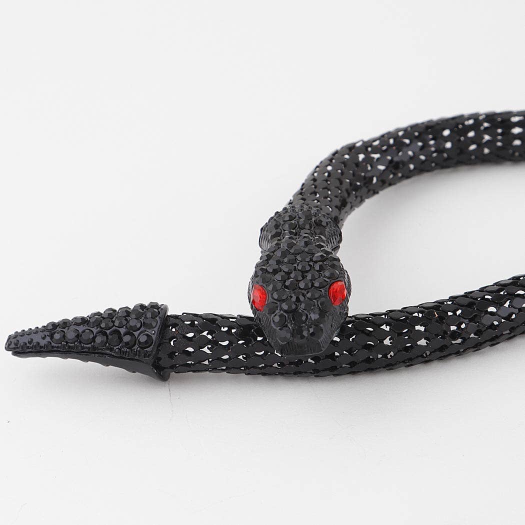 3AM BY H&D ACCESSORIES - Jeweled Snake Coil Necklace - Image 8