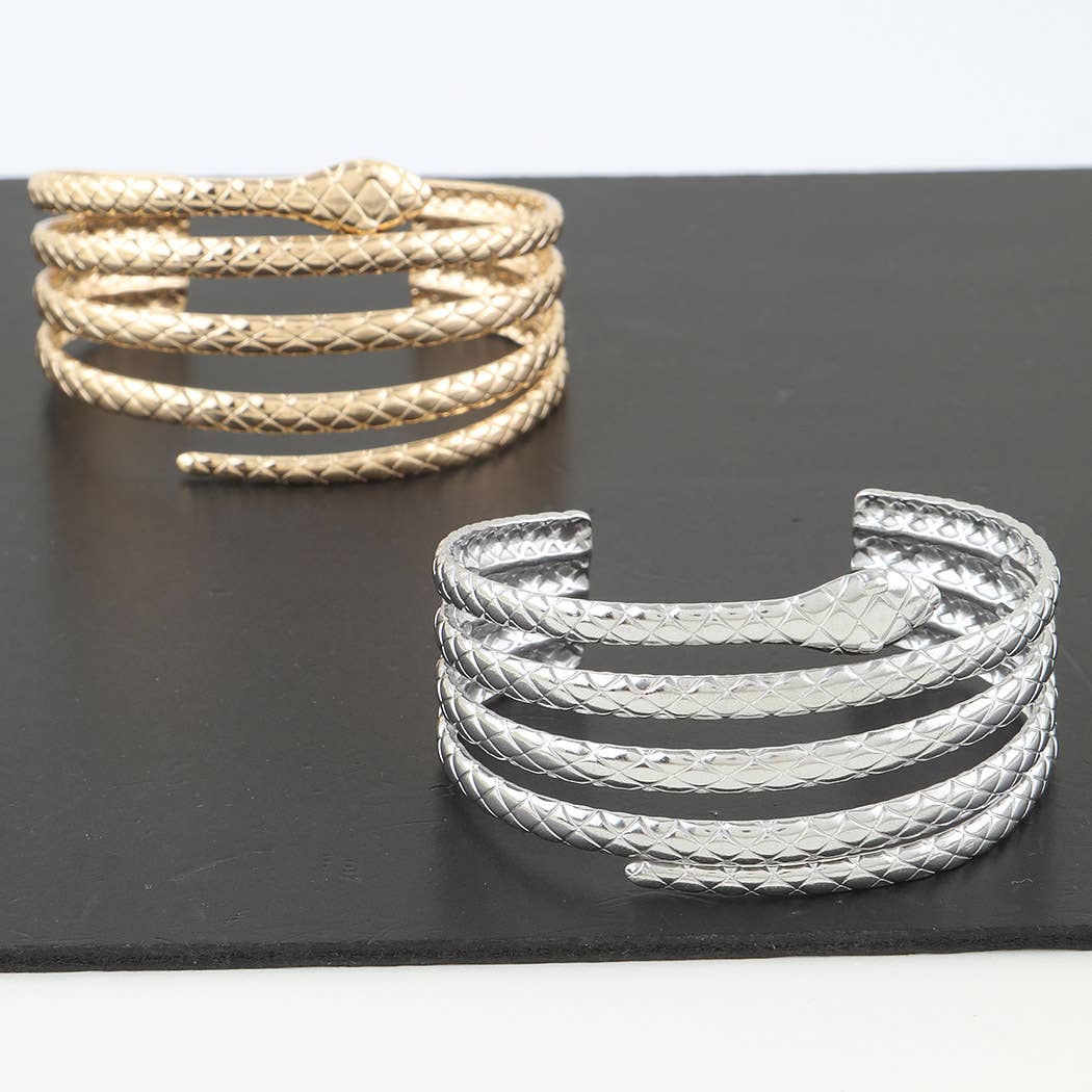 3AM BY H&D ACCESSORIES - Multi Snake Wrap Cuff Bracelet - Image 5