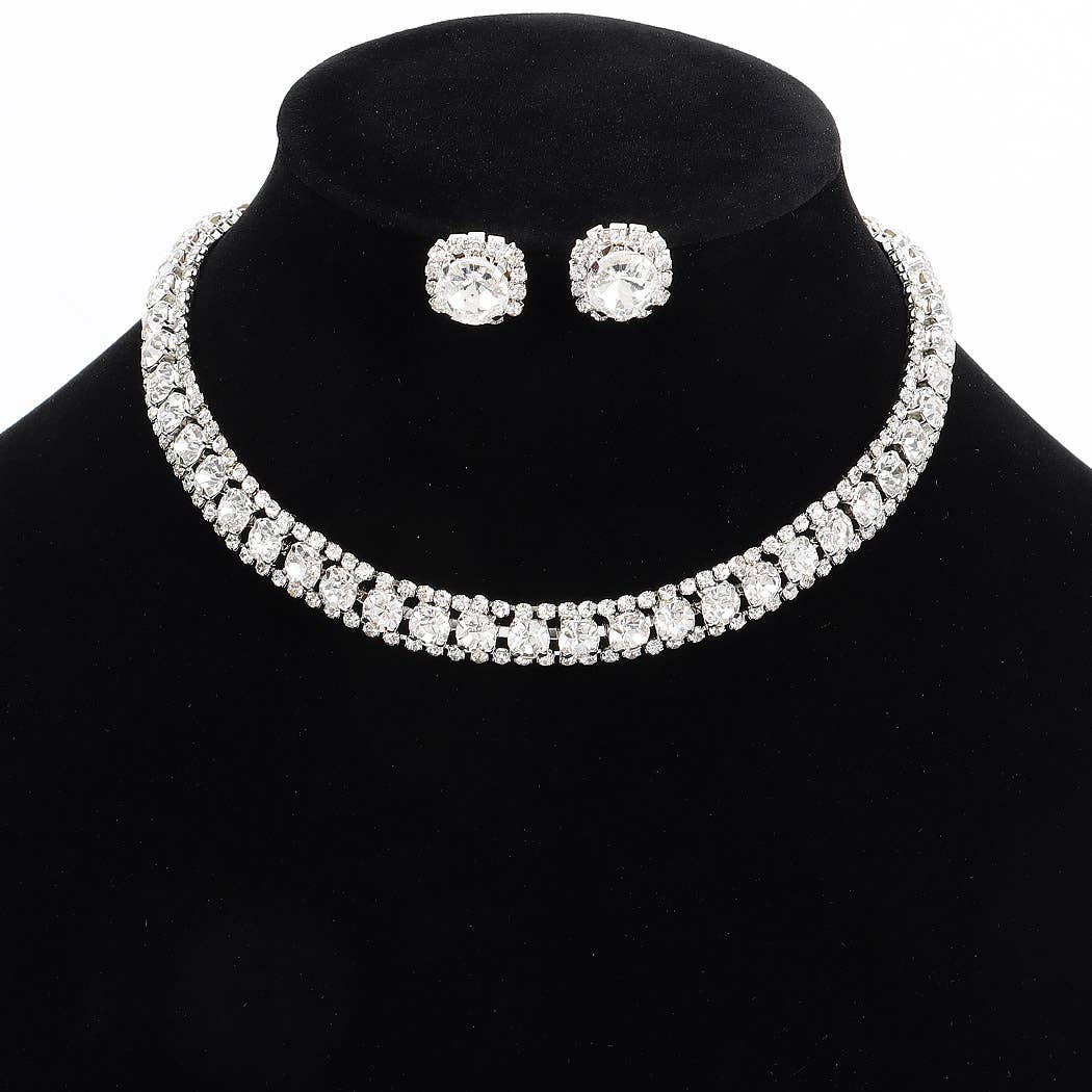3AM BY H&D ACCESSORIES - Rhinestone Necklace set - Image 2