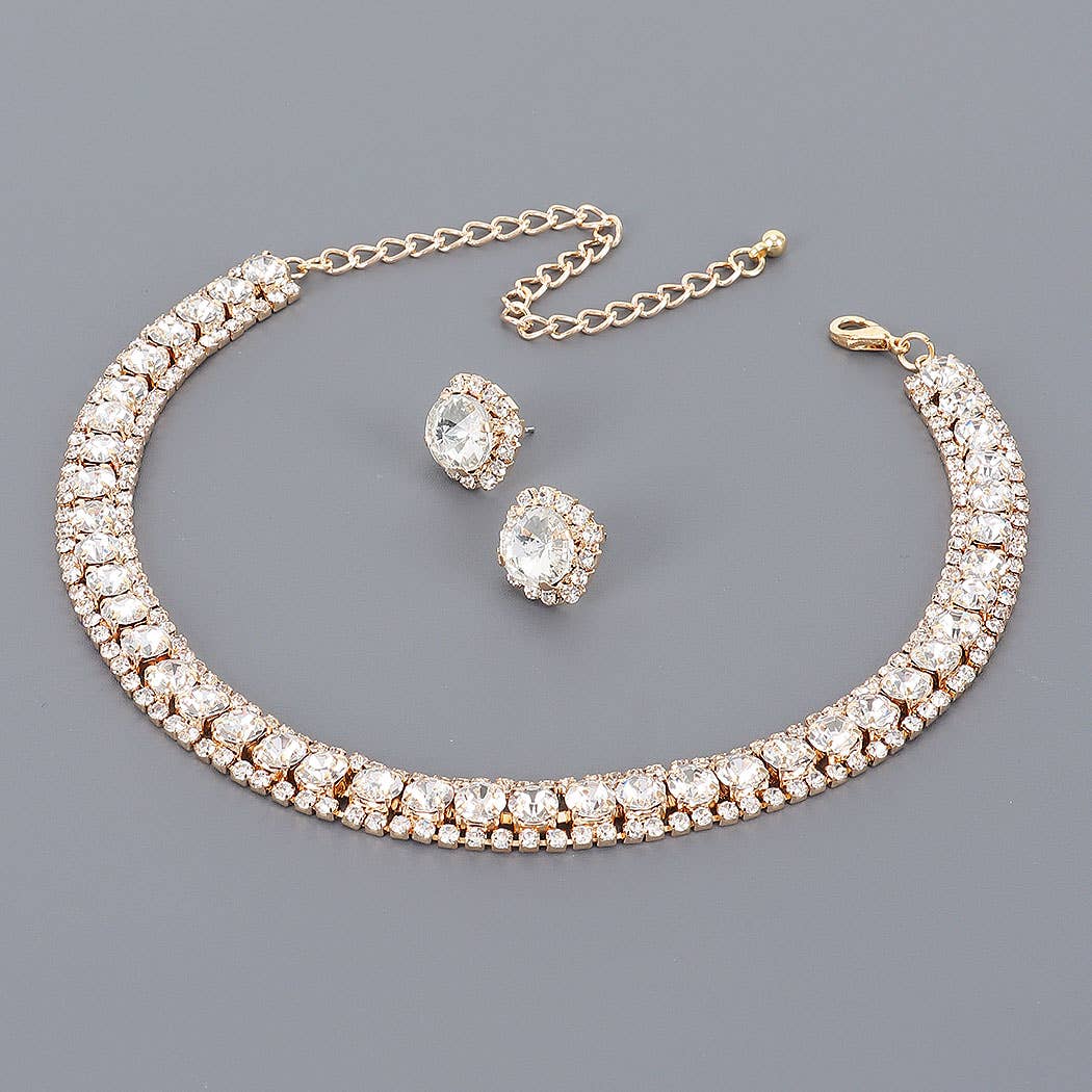 3AM BY H&D ACCESSORIES - Rhinestone Necklace set - Image 4