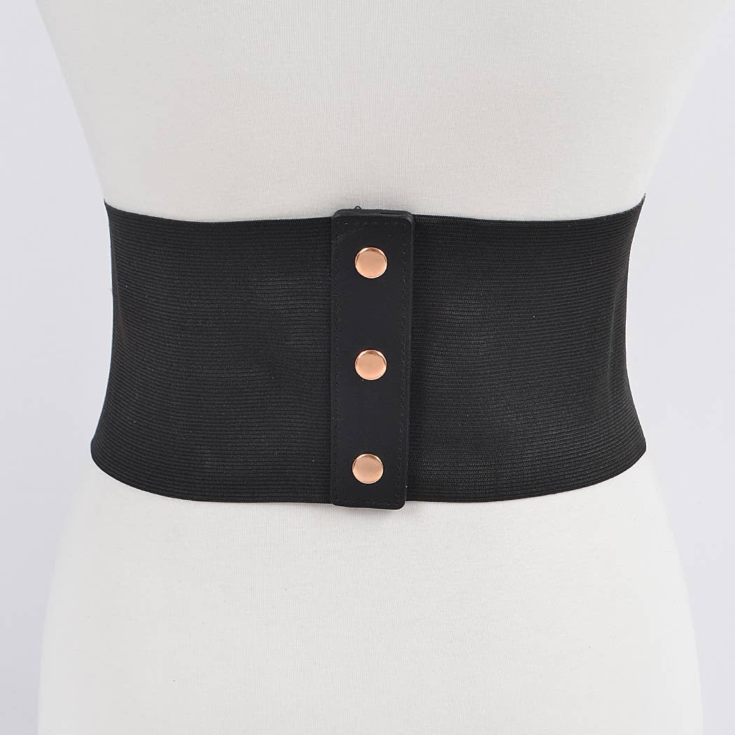 3AM BY H&D ACCESSORIES - Wide Multi O Ring Metal Elastic Belt
PB8172 - Image 5