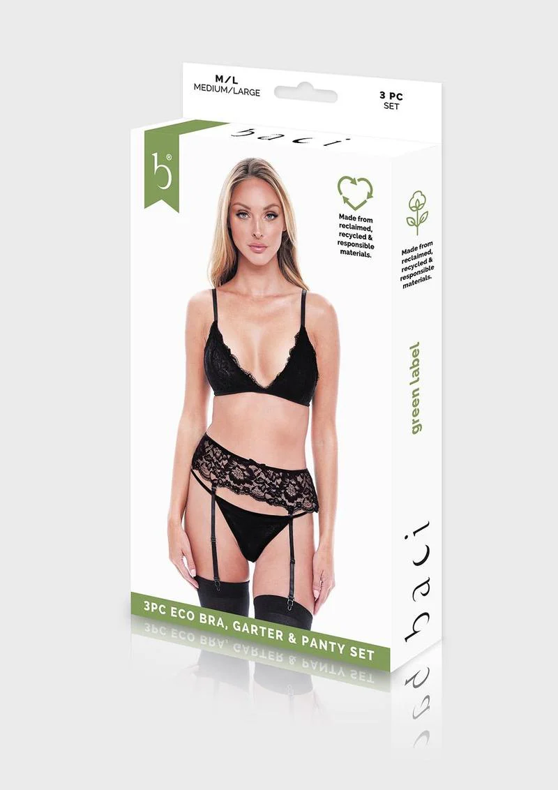 3pc Eco Bra, Garter and Panty - Image 3