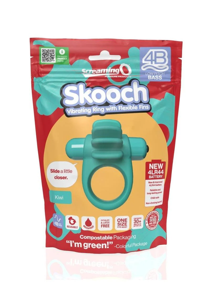 4b Skooch Vibrating Cock Ring with Clitoral Stimulator - Image 5