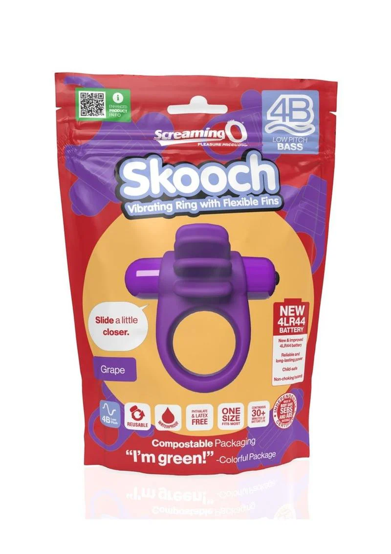 4b Skooch Vibrating Cock Ring with Clitoral Stimulator - Image 8