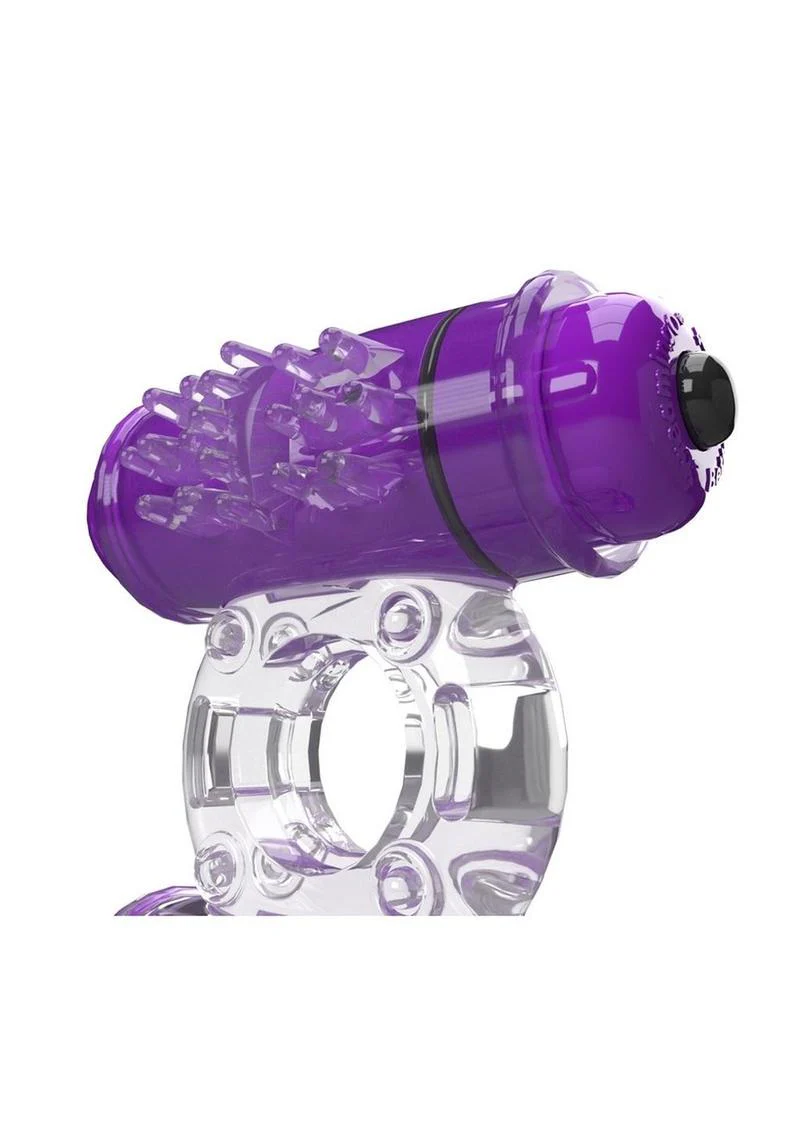 4t Double Wammy Silicone Rechargeable Dual Vibrating Couples Cock Ring - Image 12