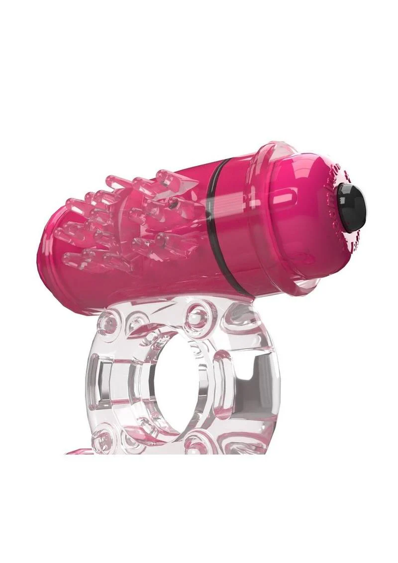 4t Double Wammy Silicone Rechargeable Dual Vibrating Couples Cock Ring - Image 4