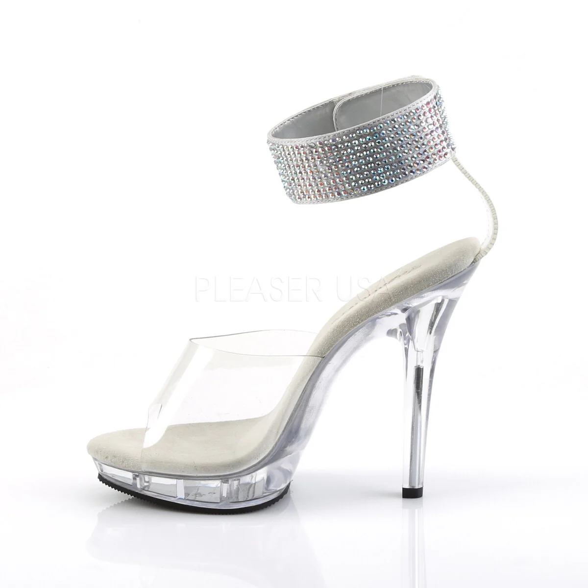 5” Clear Platform Sandals - Image 3