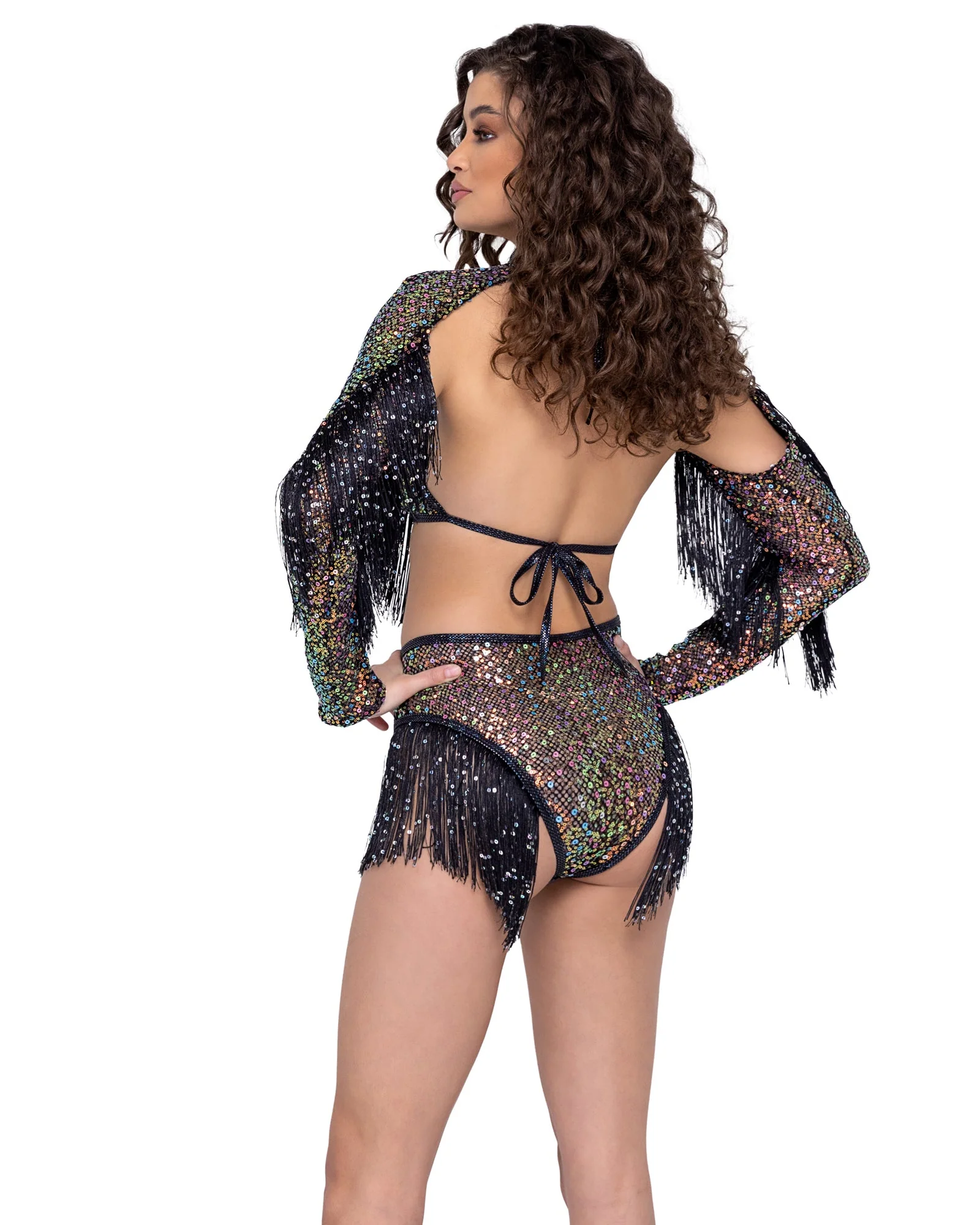 6222 - Sequin Fishnet Shrug - Image 4