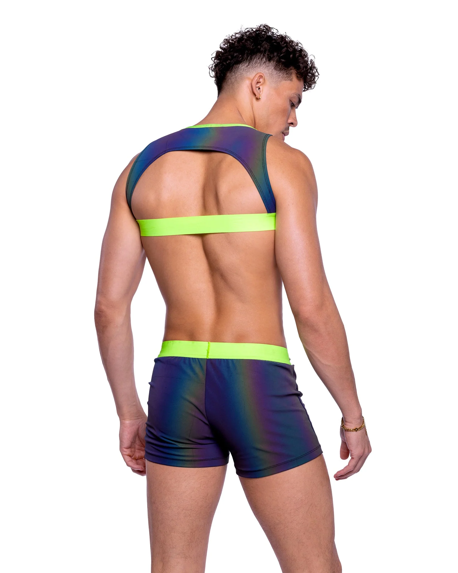 6536 - Reflective Shorts with Stud Details - Image 3