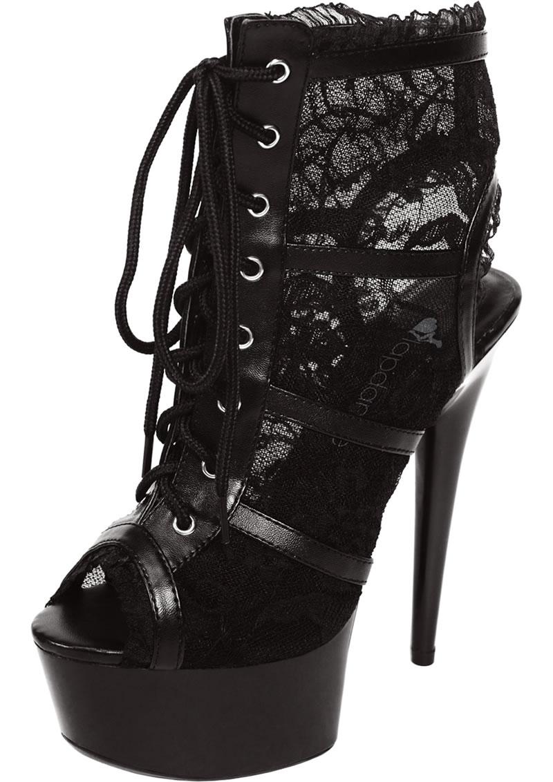 6in. Black Lace Bootie - Image 7