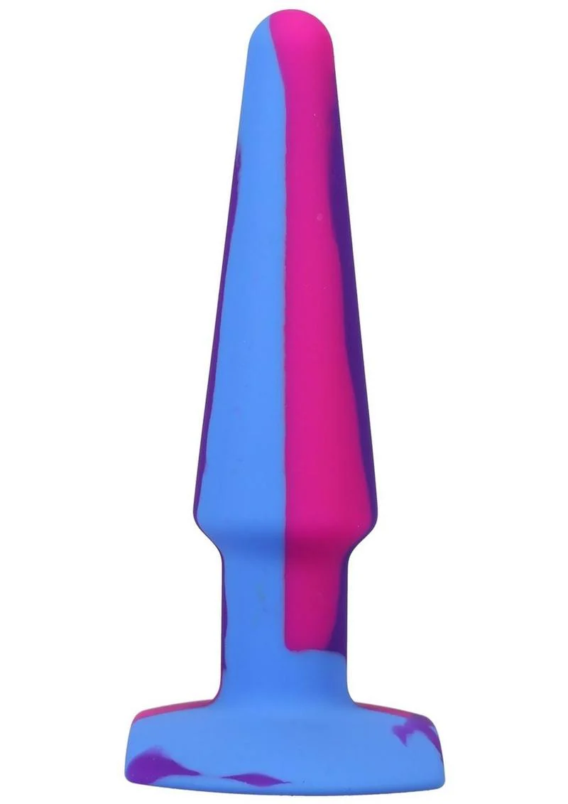 A-Play Groovy Silicone Anal Plug 5in - Fuschia - Image 3
