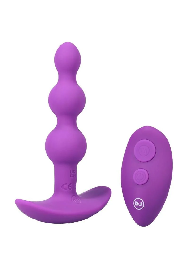 A-Play Shaker Rechargeable Silicone Beaded Anal Plug with Remote Control - Image 5