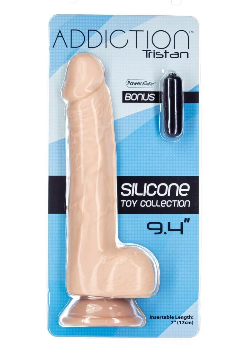 Addiction Tristan Silicone Realistic Dildo with Bonus Bullet - Image 2