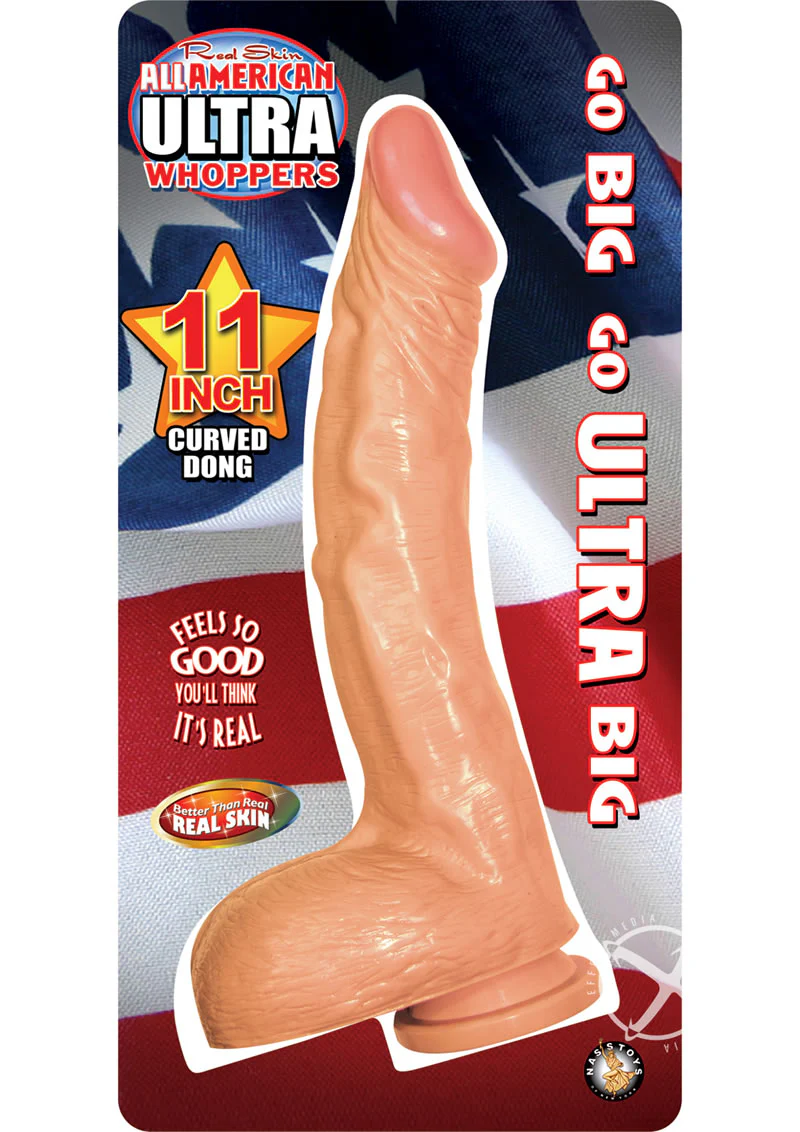 All American Ultra Whoppers Curved Dildo - Image 2