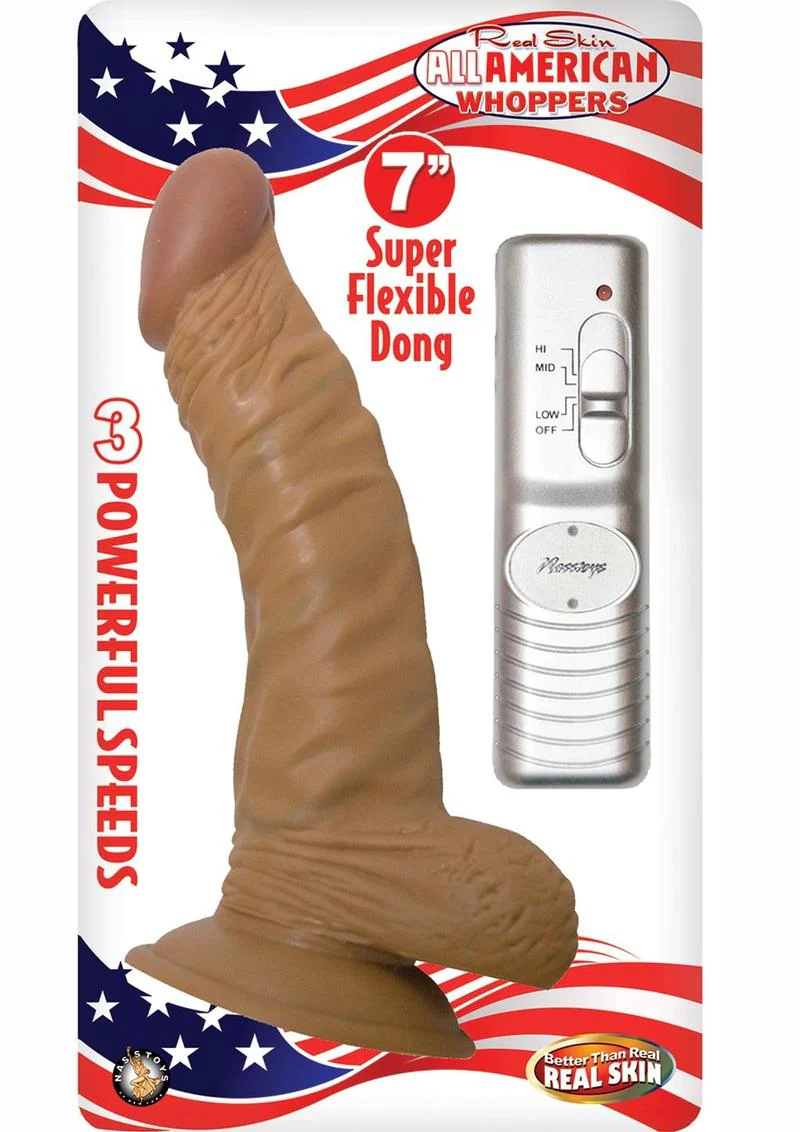 All American Whoppers Vibrating Dildo with Balls Latin - Image 2