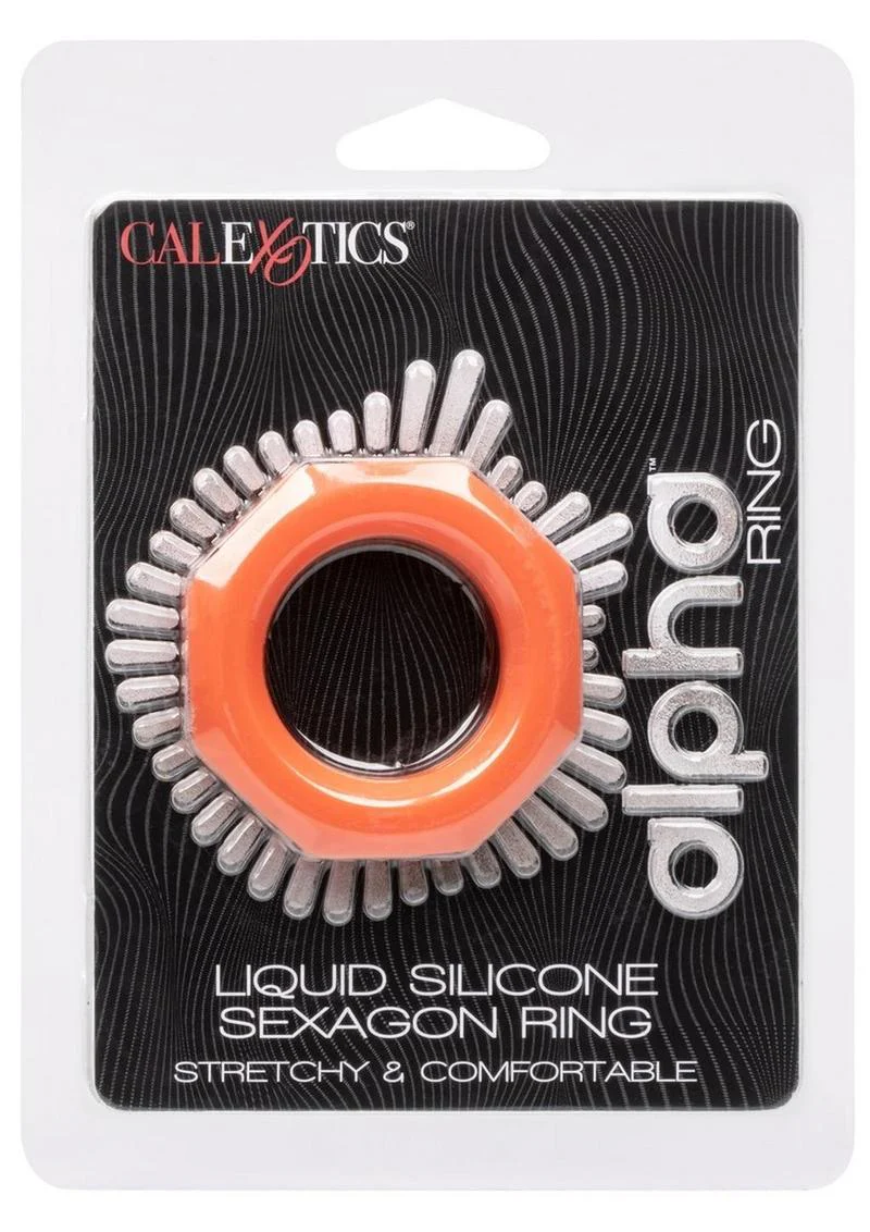 Alpha Liquid Silicone Sexagon Ring - Image 2
