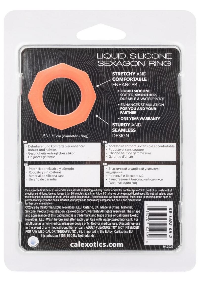 Alpha Liquid Silicone Sexagon Ring - Image 4