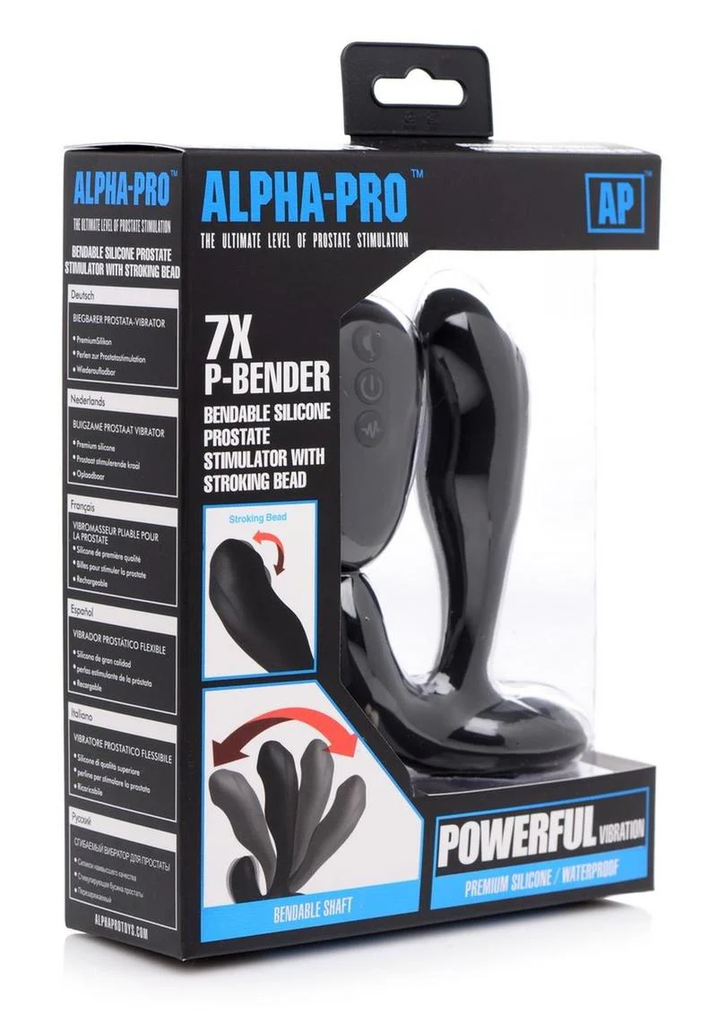 Alpha-Pro Bendable Prostate Stimulator with Stroking Bead - Image 2