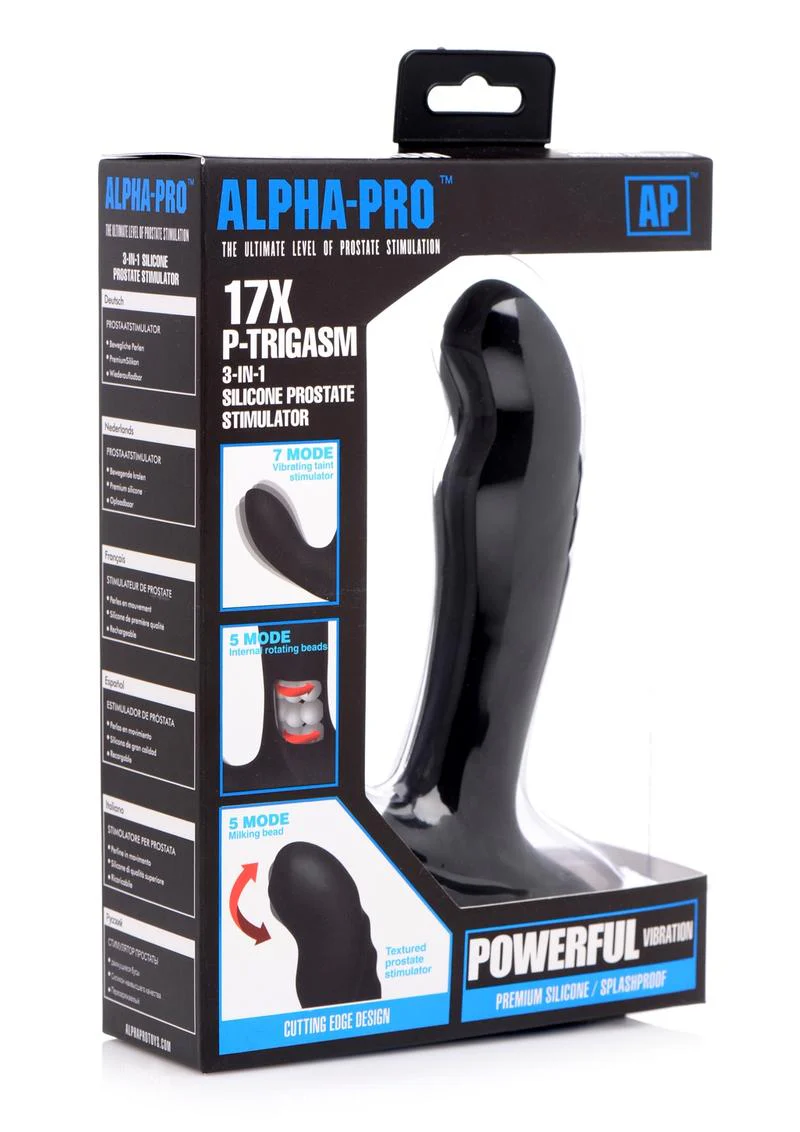 Alpha-Pro P-Trigasm 3-In-1 Silicone Prostate Stimulator - Image 2