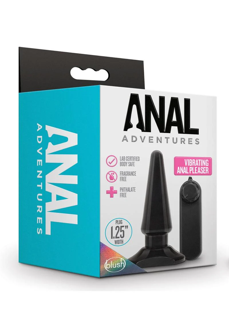 Anal Adventures Basic Vibrating Anal Pleaser with Remote Control - Image 2