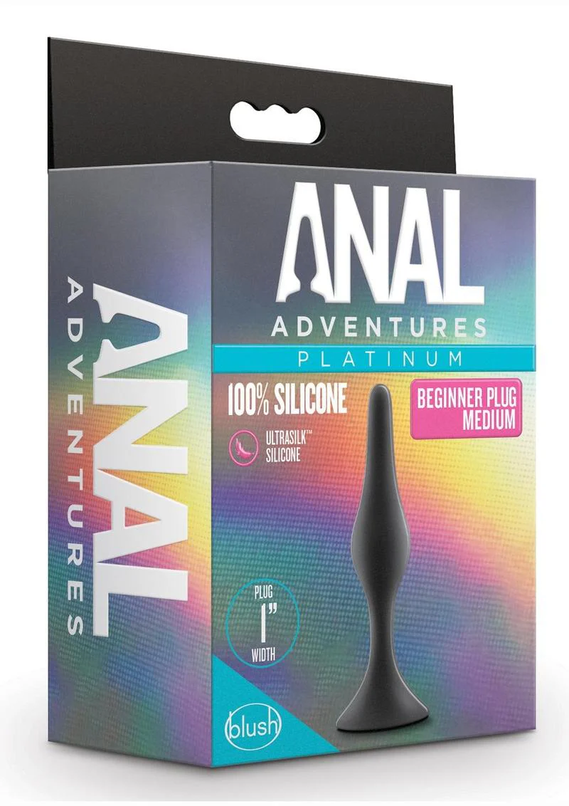 Anal Adventures Platinum Silicone Beginner Plug - Image 6