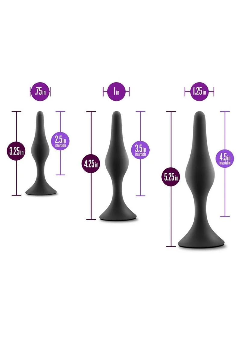 Anal Adventures Platinum Silicone Beginner Plug Kit - Image 3