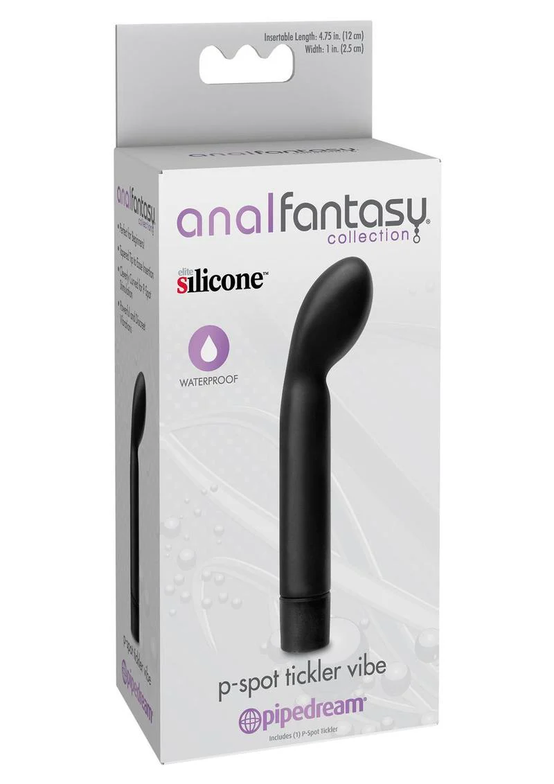 Anal Fantasy Collection Silicone P-Spot Tickler Waterproof Vibrator - Image 2