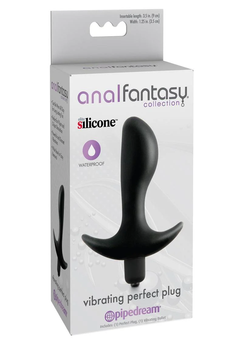 Anal Fantasy Collection Vibrating Perfect Silicone Plug Waterproof - Image 2
