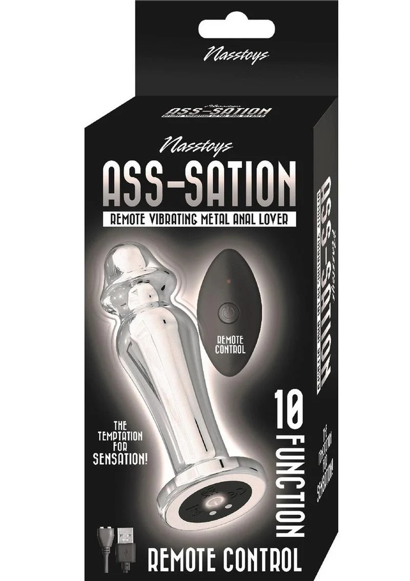 Ass-Sation Remote Control Rechargeable Vibrating Metal Anal Lover - Image 2