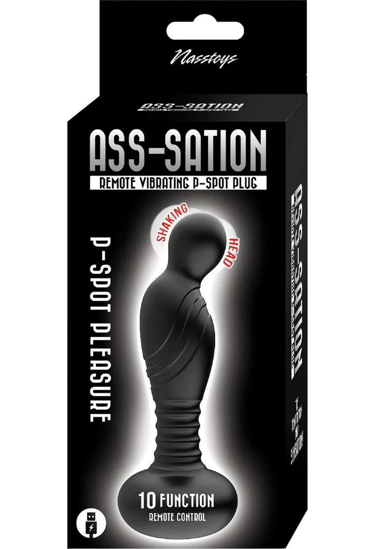 Ass-Sation Remote Vibrating Rechargeable Silicone P-Spot Plug - Image 2