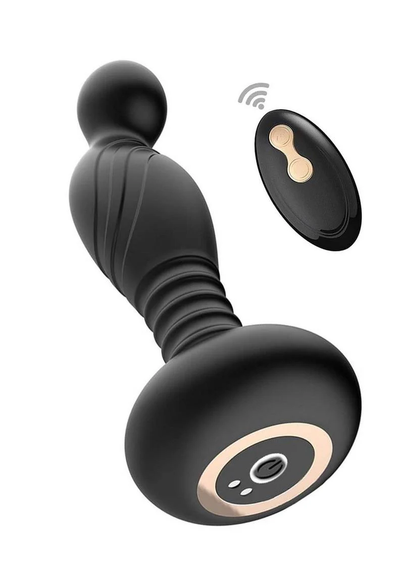 Ass-Sation Remote Vibrating Rechargeable Silicone P-Spot Plug - Image 4