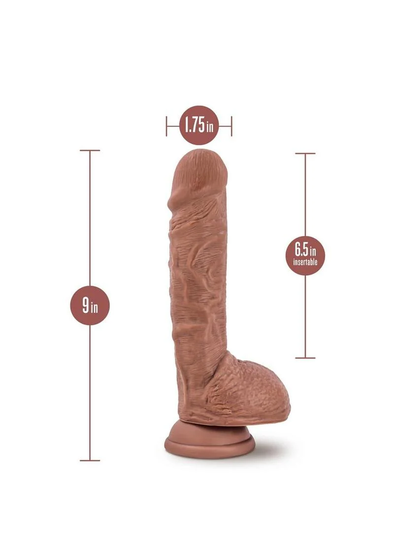 Au Naturel Big Billy Dual Dense Dildo with Balls - Image 4