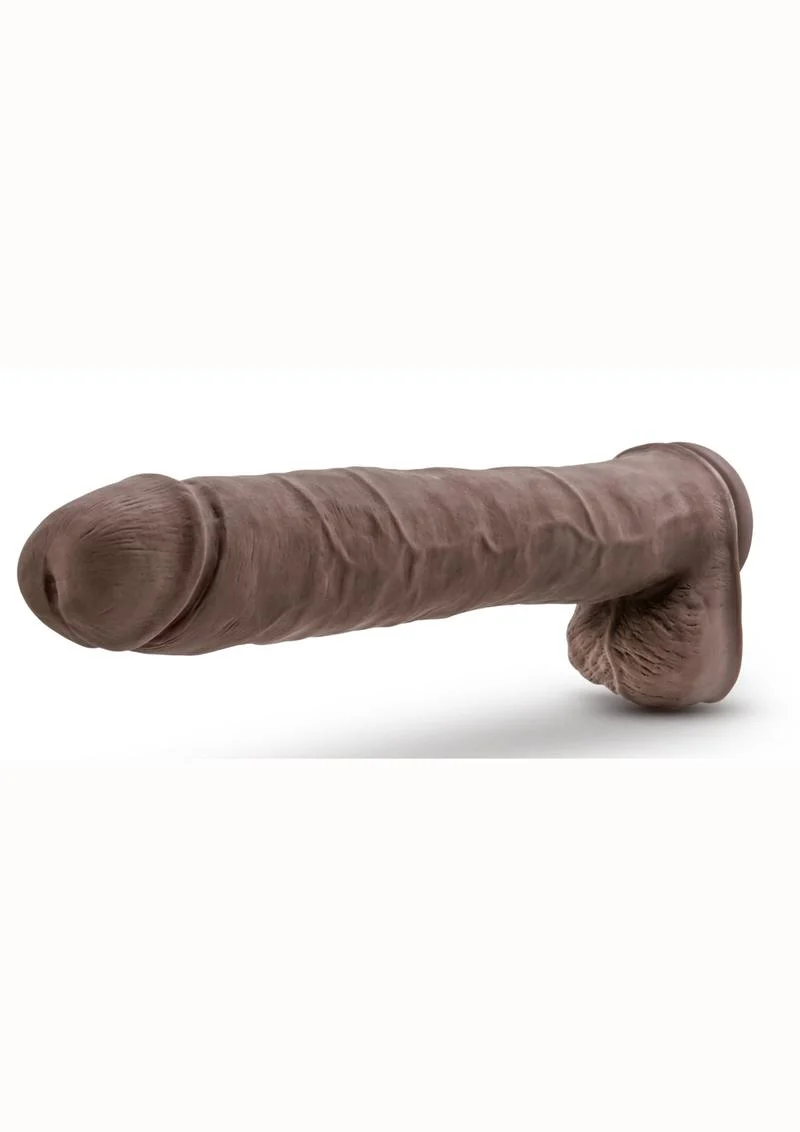 Au Naturel Daddy Sensa Feel Dual Density Dildo with Balls - Image 5