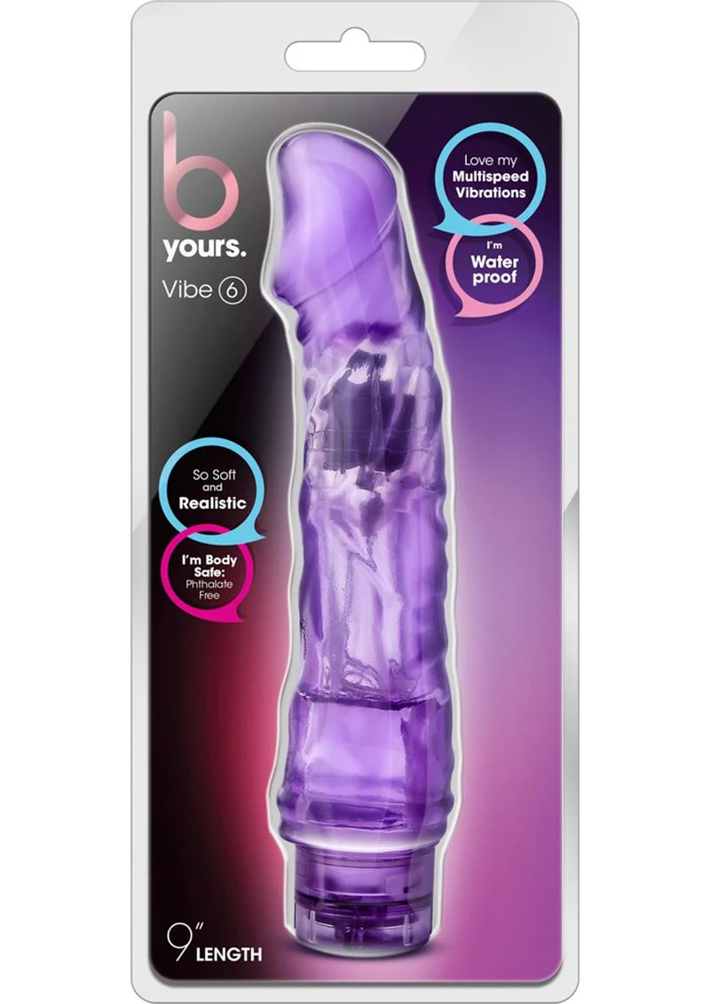 B Yours Vibe 6 Vibrating Dildo - Image 10