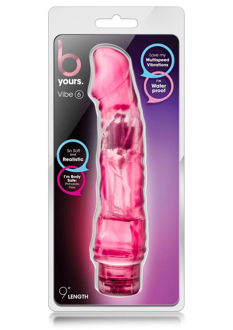 B Yours Vibe 6 Vibrating Dildo - Image 6