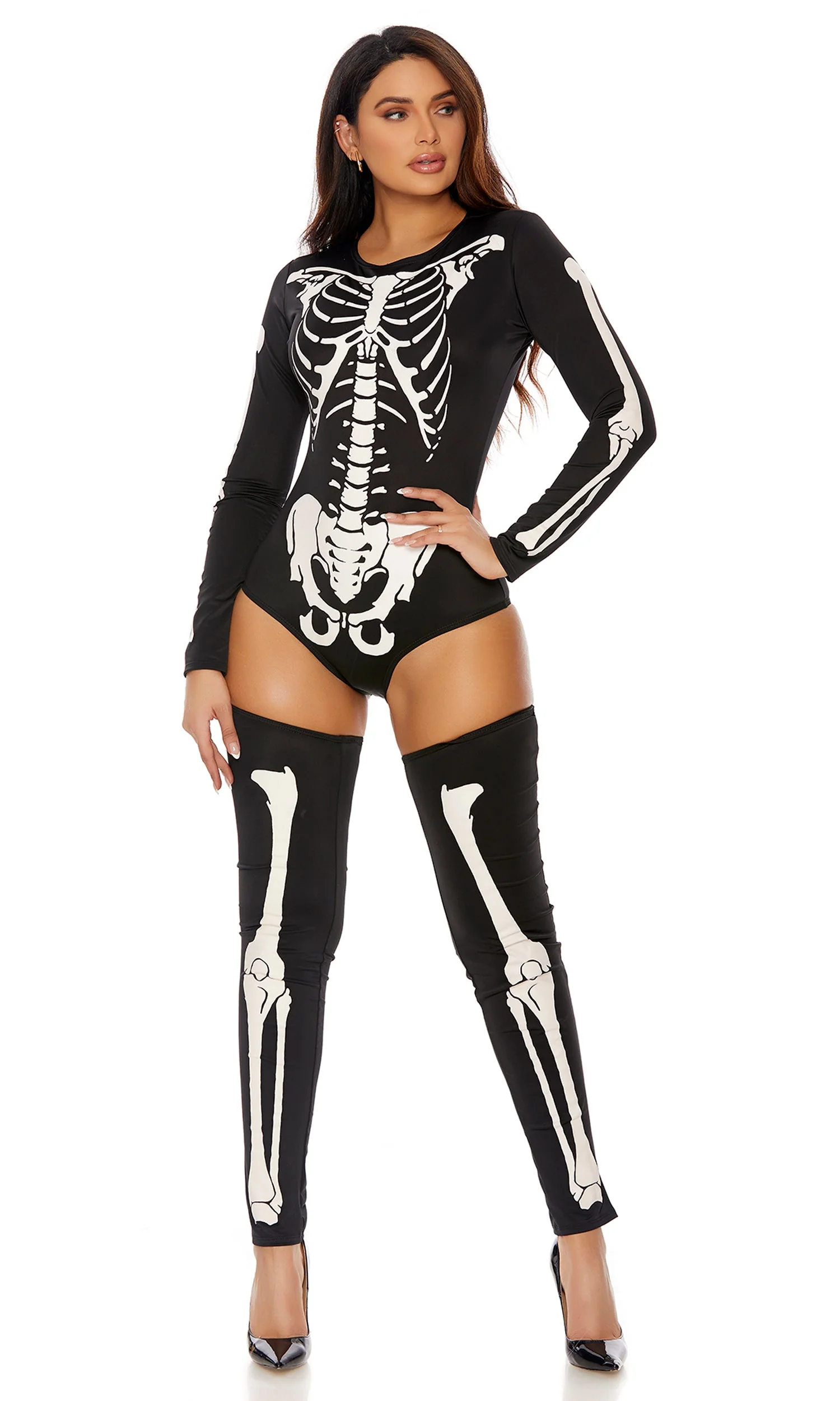 Bad To The Bone Skeleton Costume - Image 3