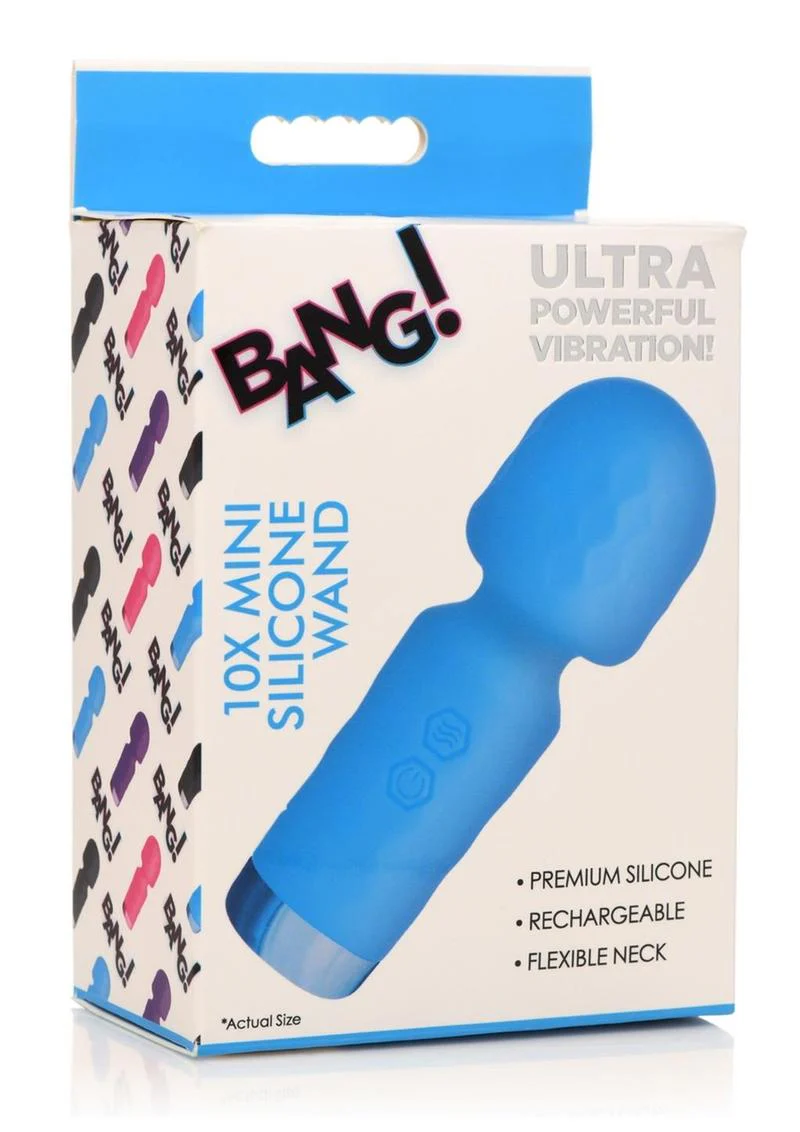 Bang! 10x Mini Silicone Rechargeable Wand - Image 10