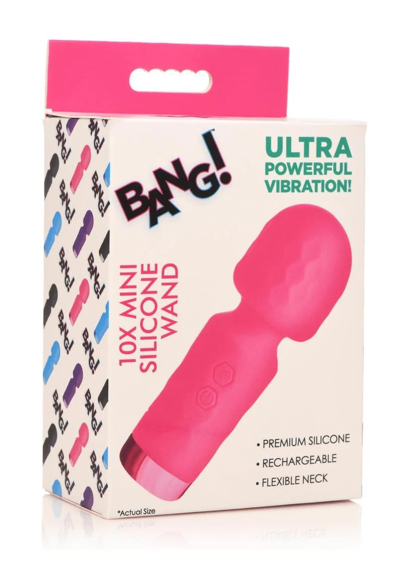 Bang! 10x Mini Silicone Rechargeable Wand - Image 6