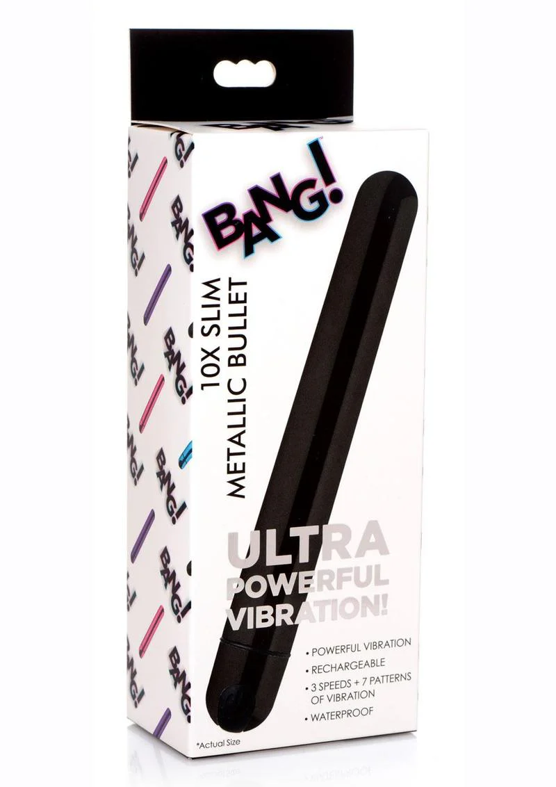 Bang! 10x Slim Metallic Rechargeable Bullet - Image 2