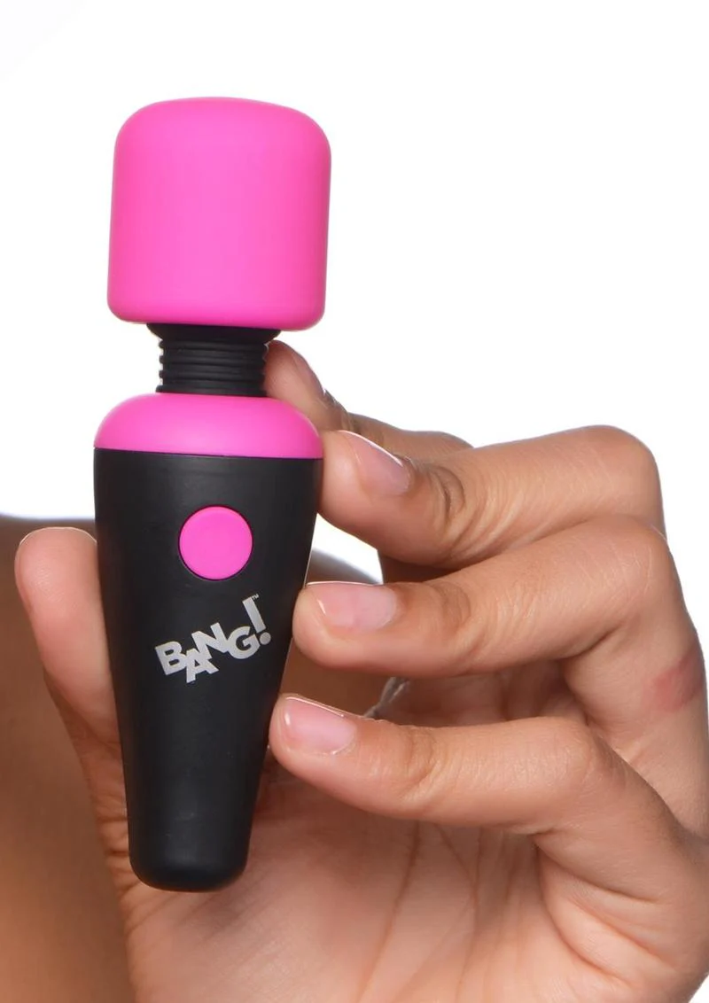 Bang! 10x Vibrating Mini Rechargeable Silicone Wand Massager - Image 8