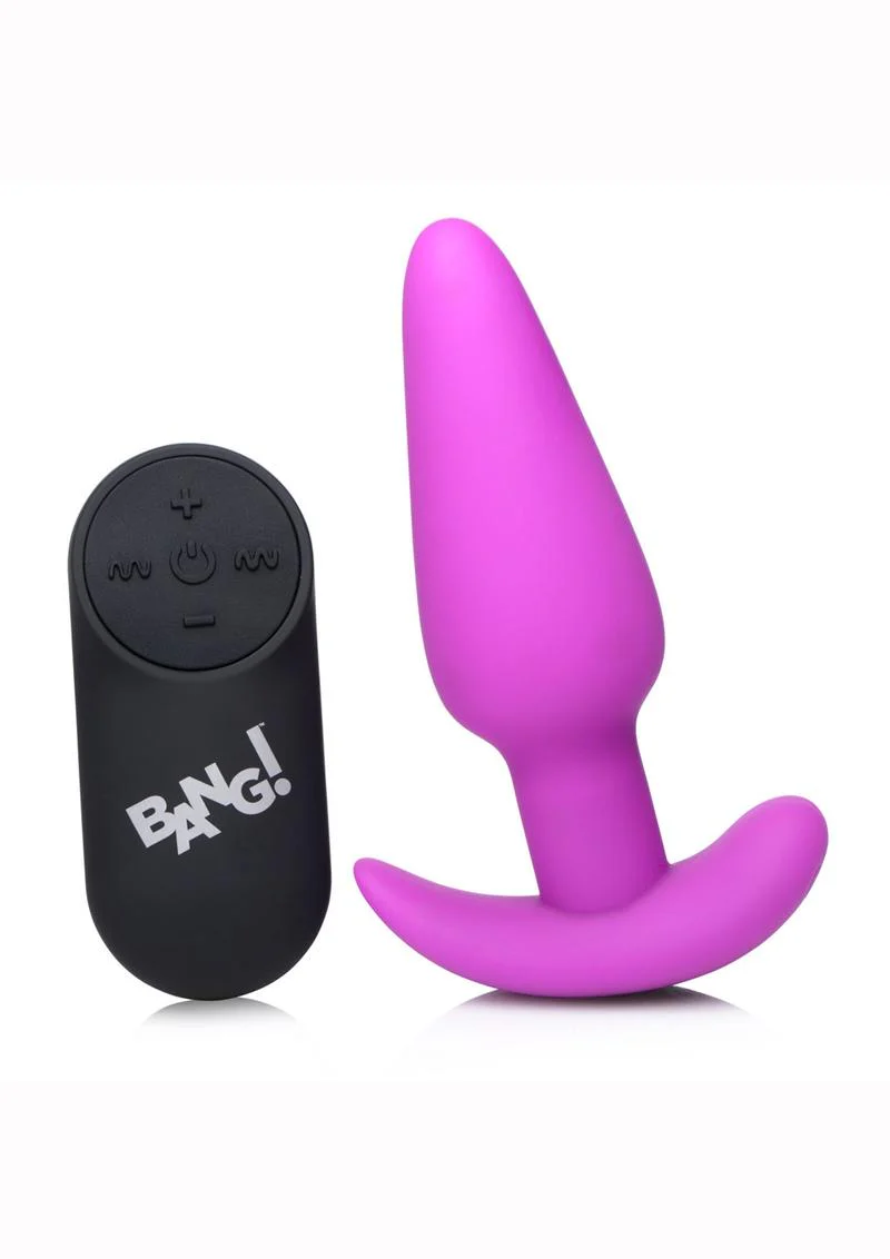 Bang! 21x Vibrating Silicone Rechargeable Butt Plug with Remote Control - Image 13