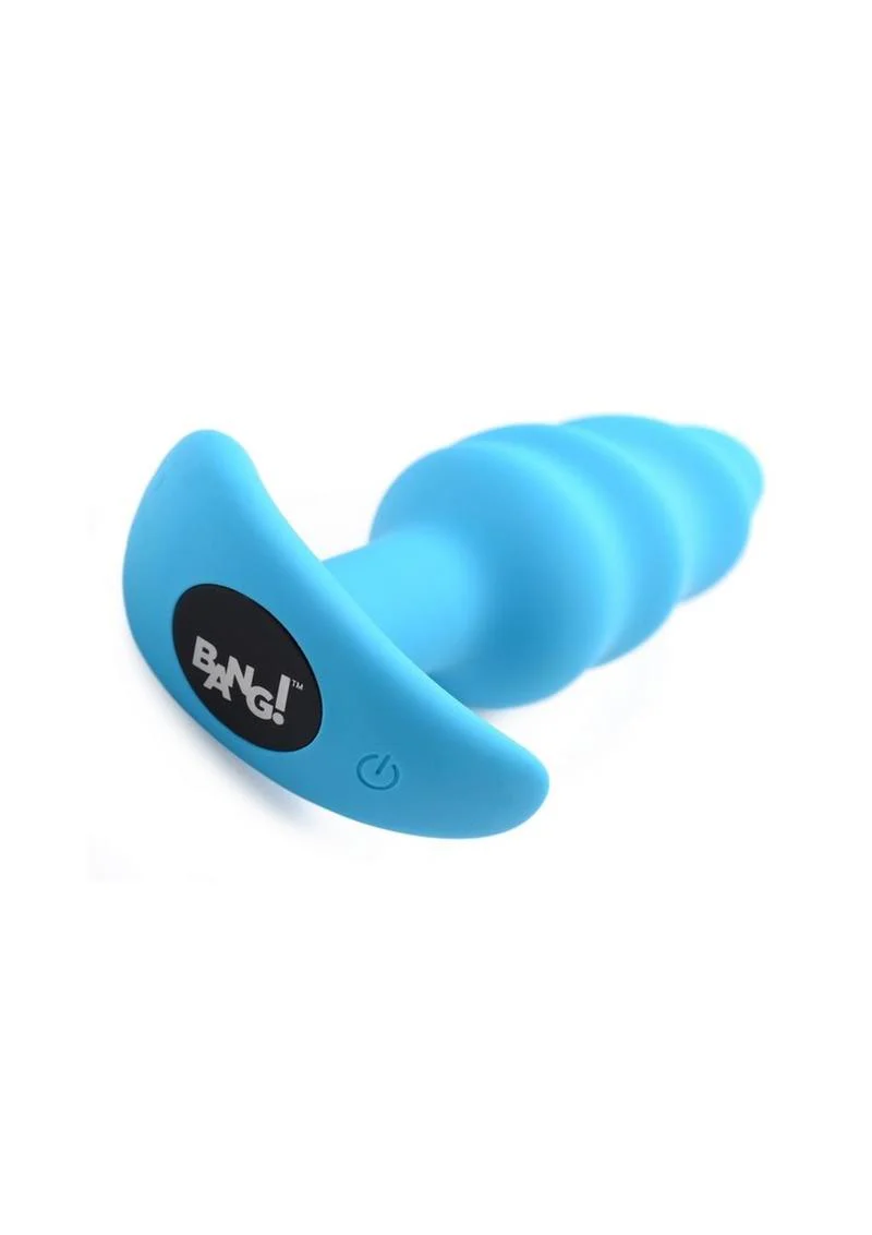 Bang! 21x Vibrating Silicone Rechargeable Swirl Butt Plug with Remote Control - Image 8