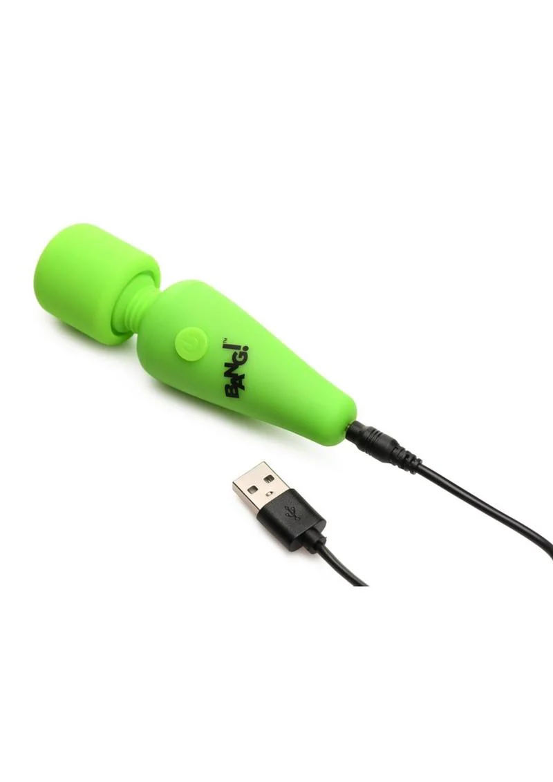Bang! Glow In The Dark Rechargeable Silicone Mini Wand - Image 4