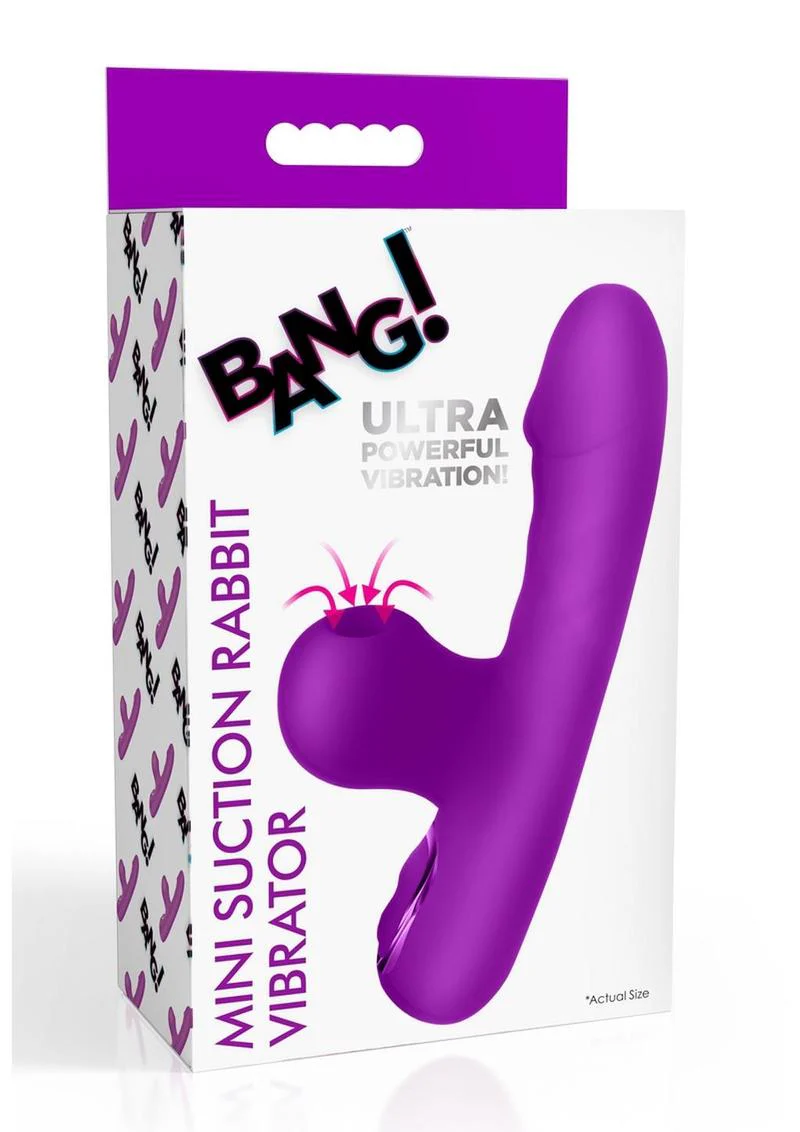 Bang! Mini Suction Rabbit Silicone Rechargeable Vibrator - Image 2