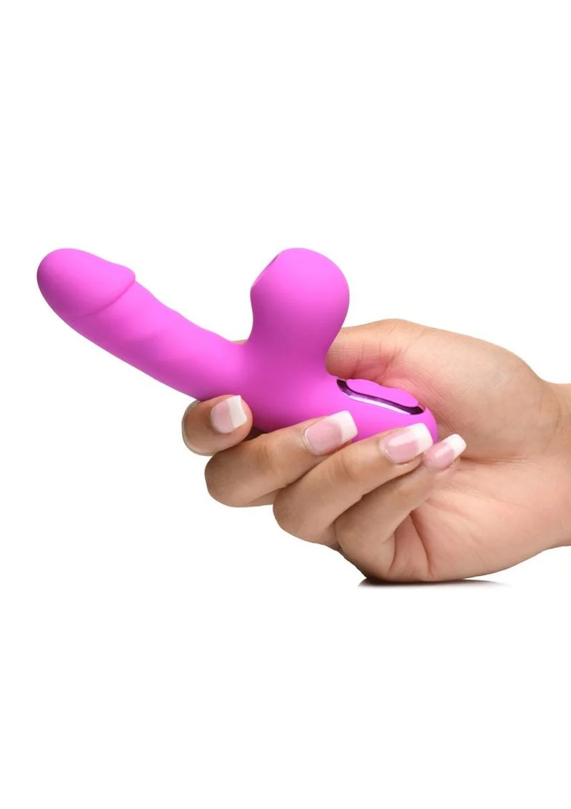 Bang! Mini Suction Rabbit Silicone Rechargeable Vibrator - Image 4