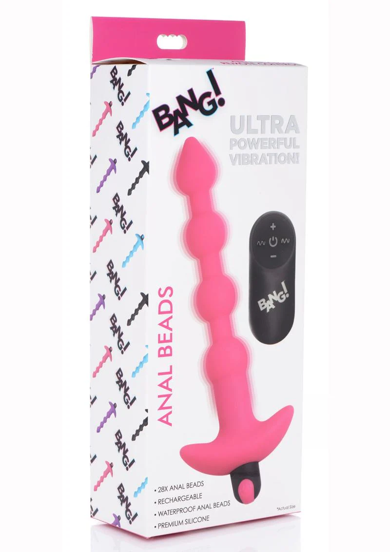 Bang! Vibrating Silicone Rechargeable Anal Beads with Remote Control - Image 10